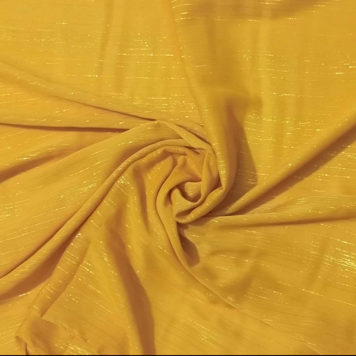 Zari Georgette - Yellow
