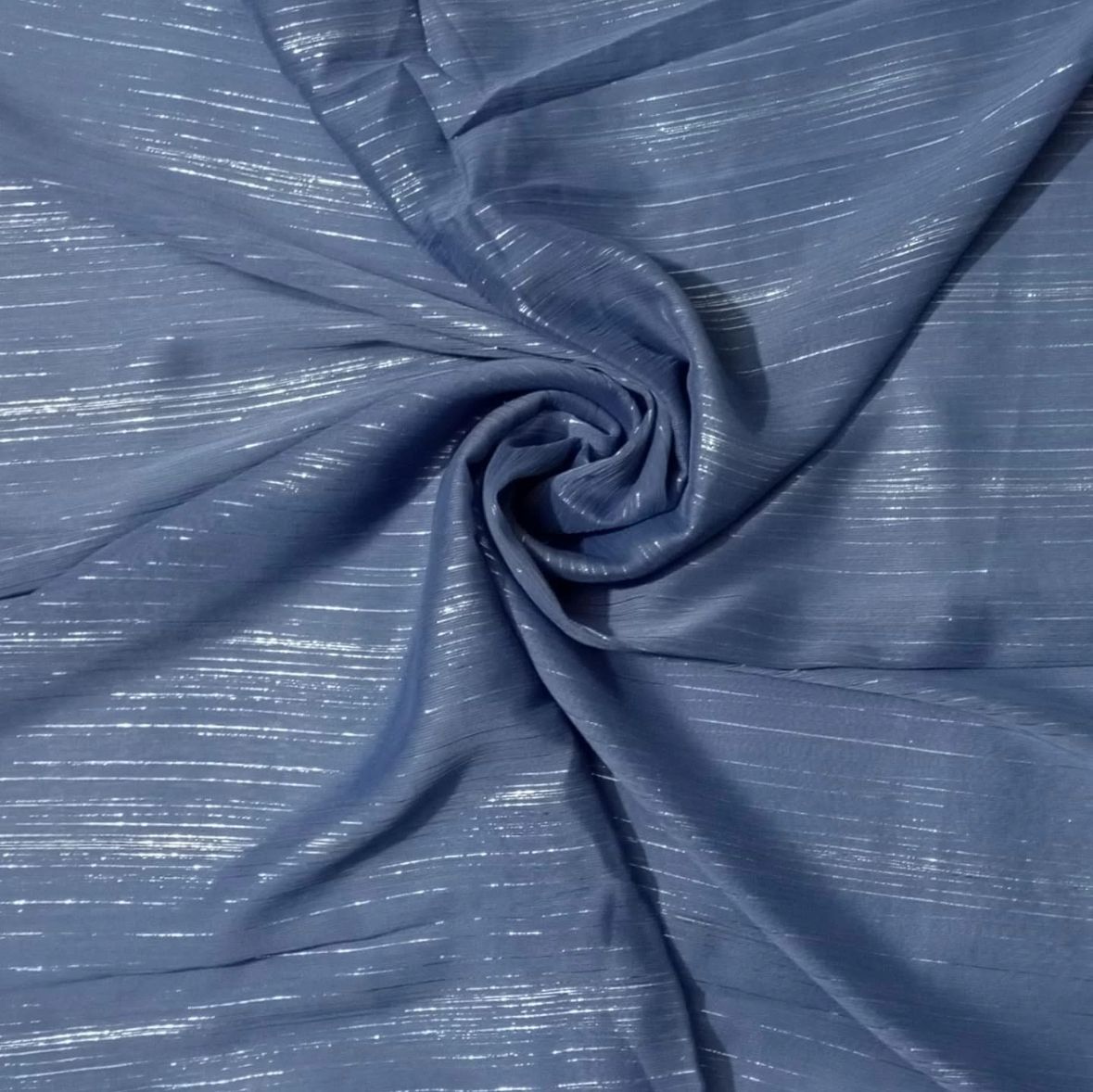 Zari Georgette - Dusty Blue