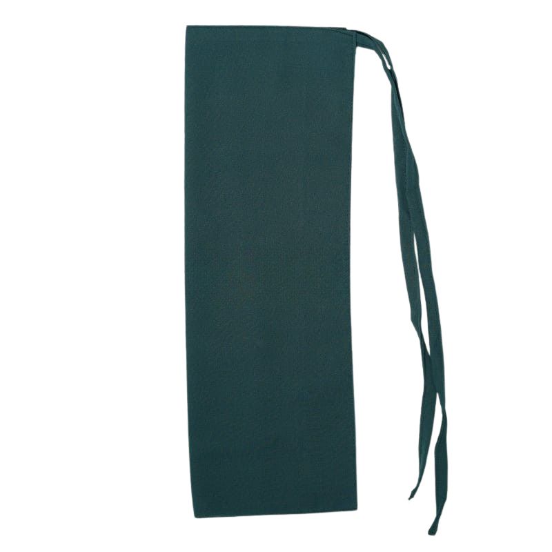 Tie Back Half Niqab - Dark green