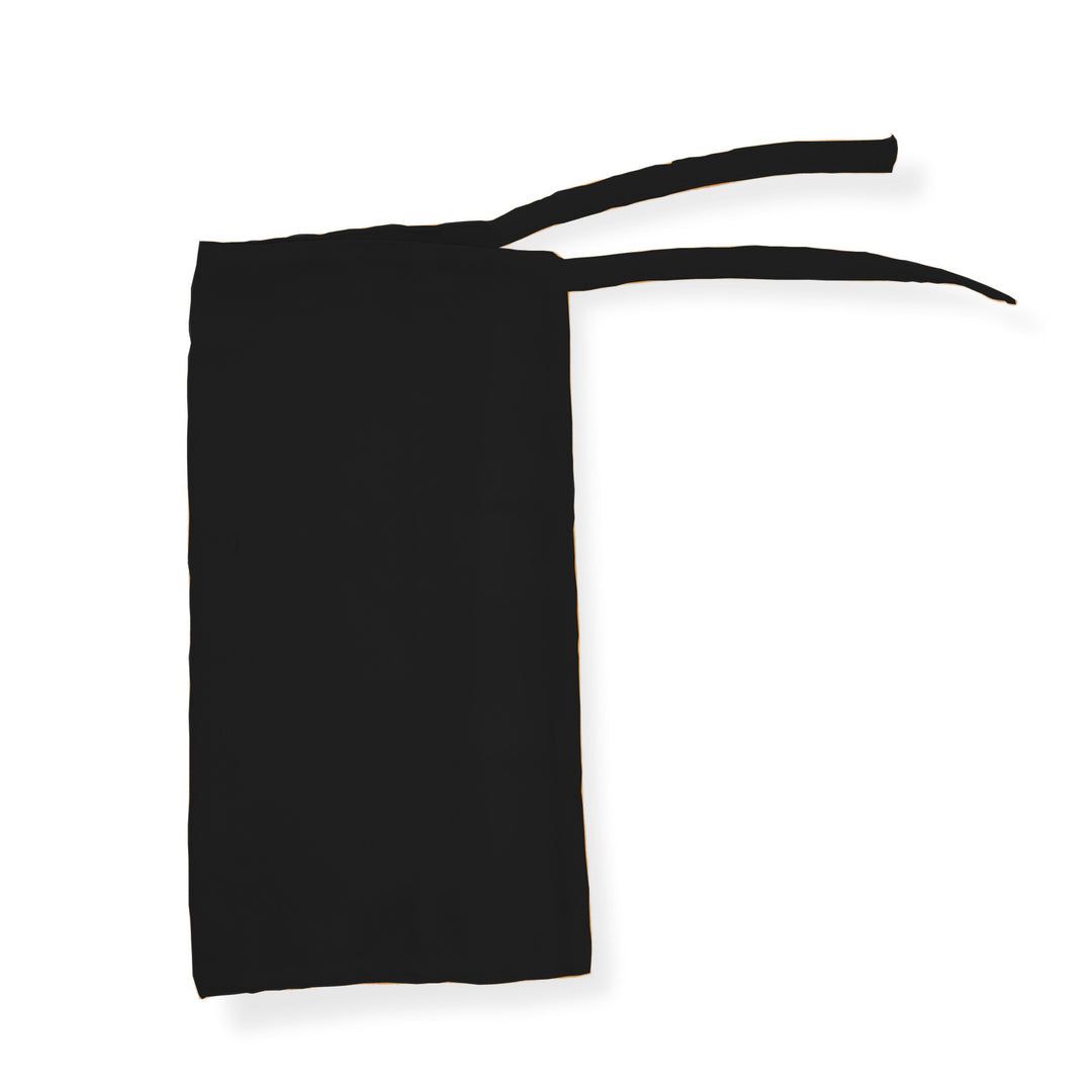 Tie Back Half Niqab - Black