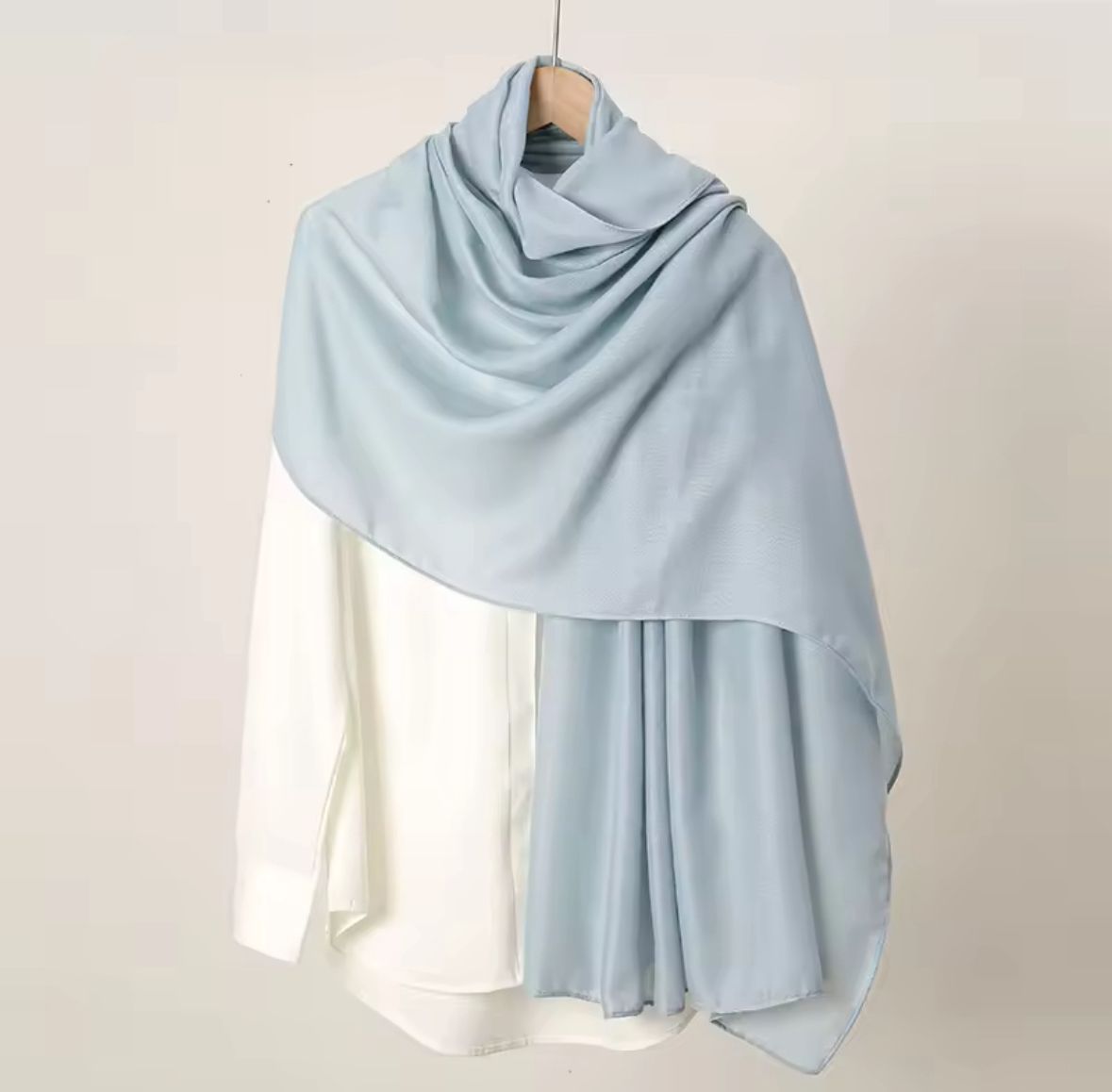 PREMIUM GEORGETTE HIJAB - DUSTY BLUE
