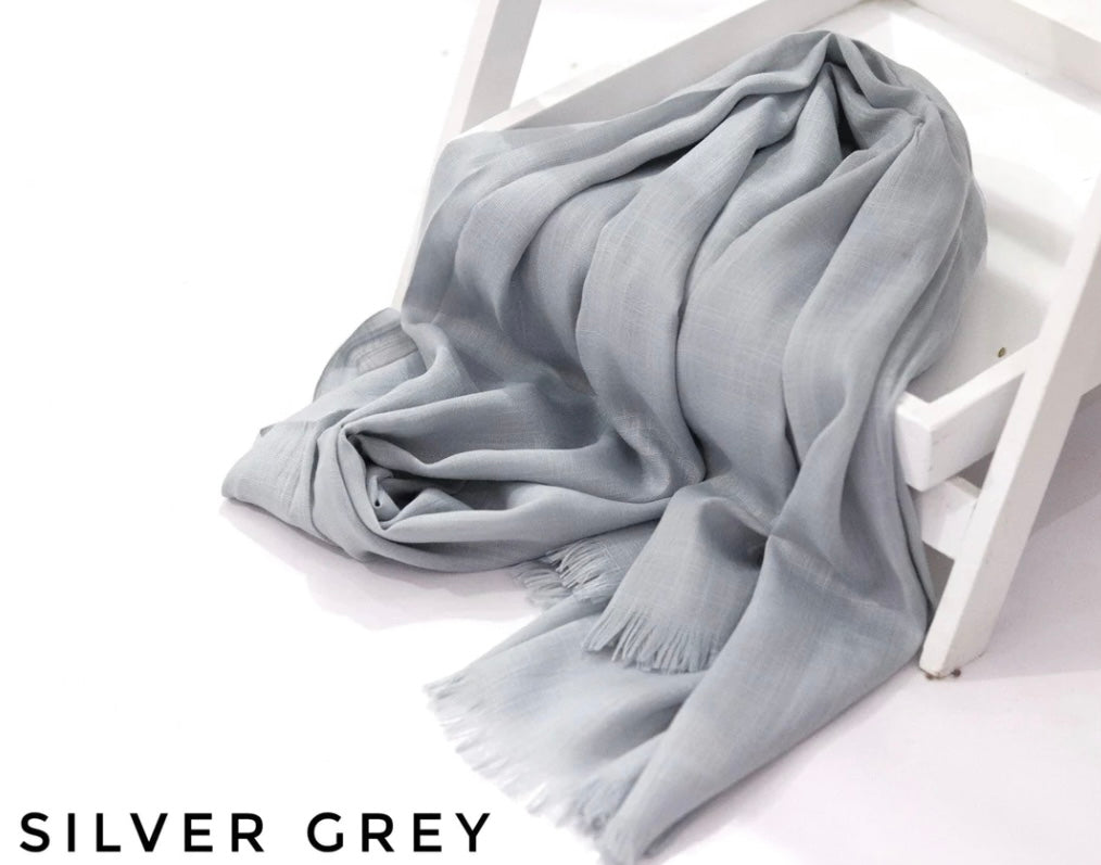 Turkish Viscose Lawn - Silver