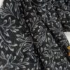 Printed lawn Hijab – Black