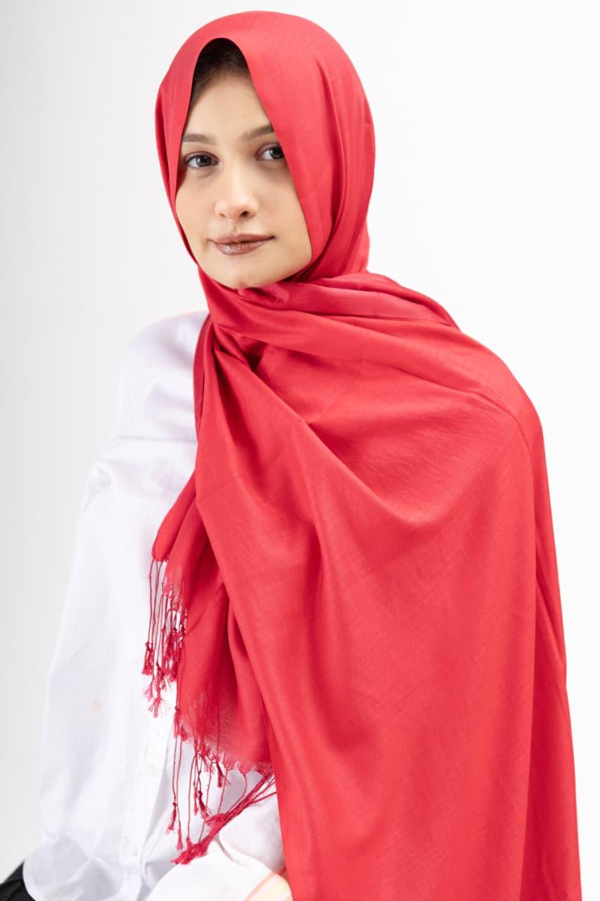 Dual Tone silk - Scarlet