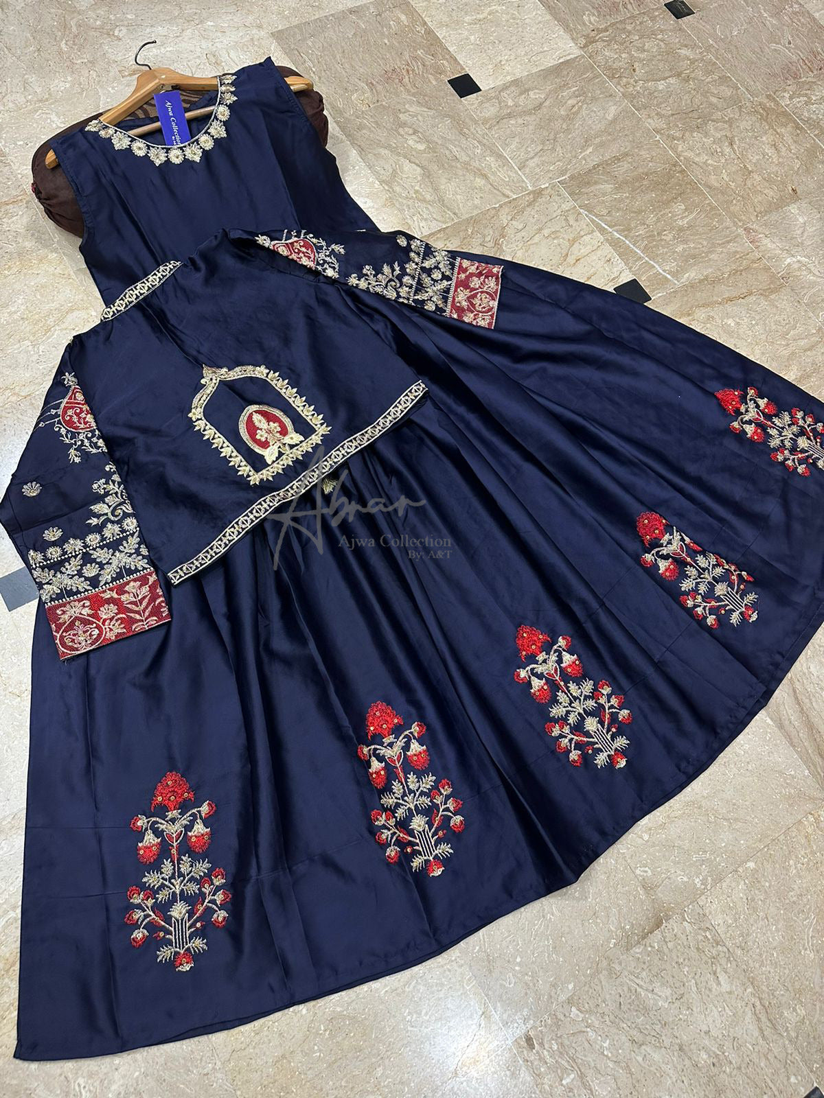 Embroidered Long Maxi