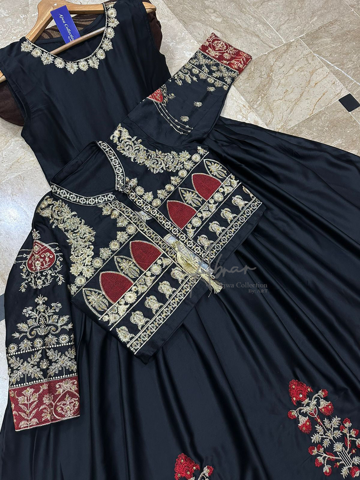 Embroidered Long Maxi