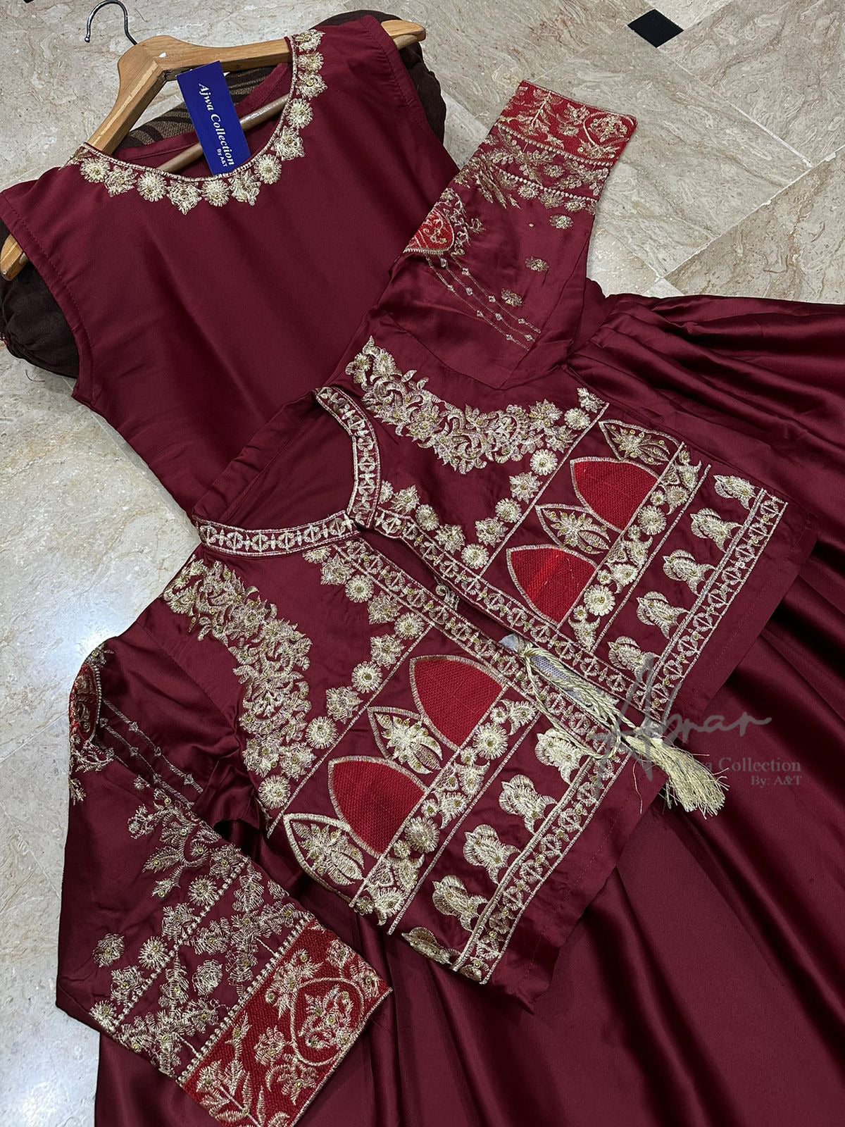 Embroidered Long Maxi
