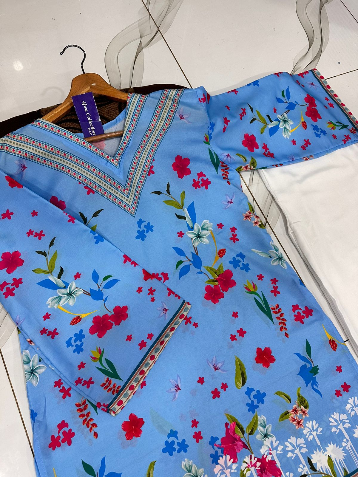 NEW COLOURS STITCHED PRINTED DRESS ❤