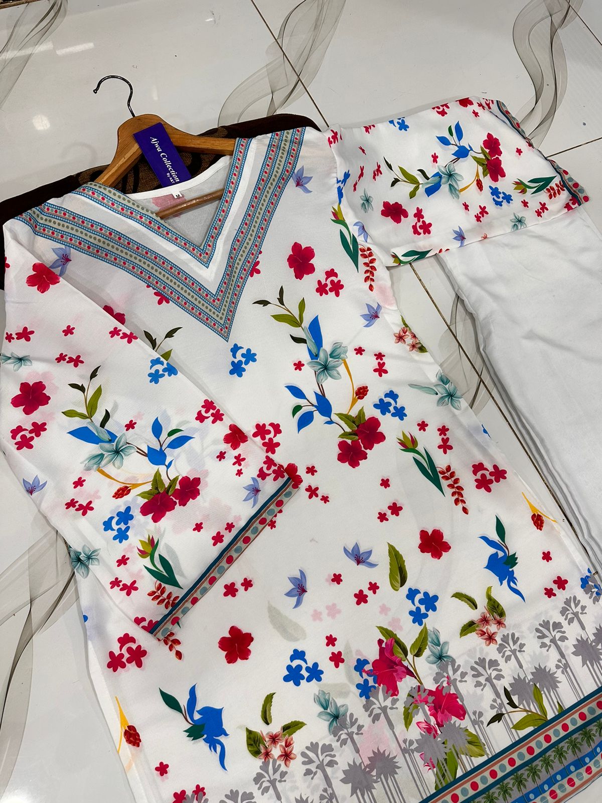 NEW COLOURS STITCHED PRINTED DRESS ❤