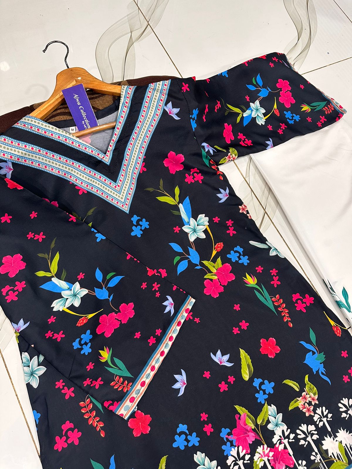 NEW COLOURS STITCHED PRINTED DRESS ❤