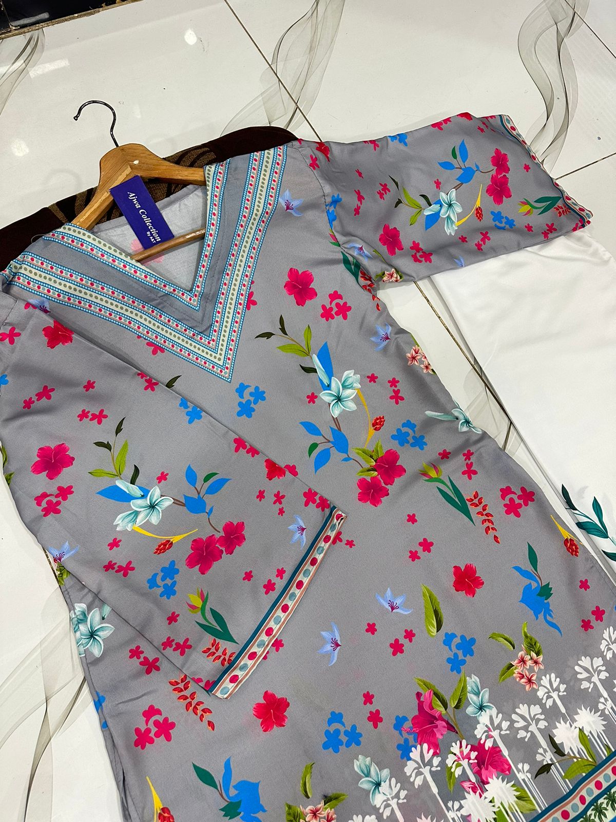 NEW COLOURS STITCHED PRINTED DRESS ❤