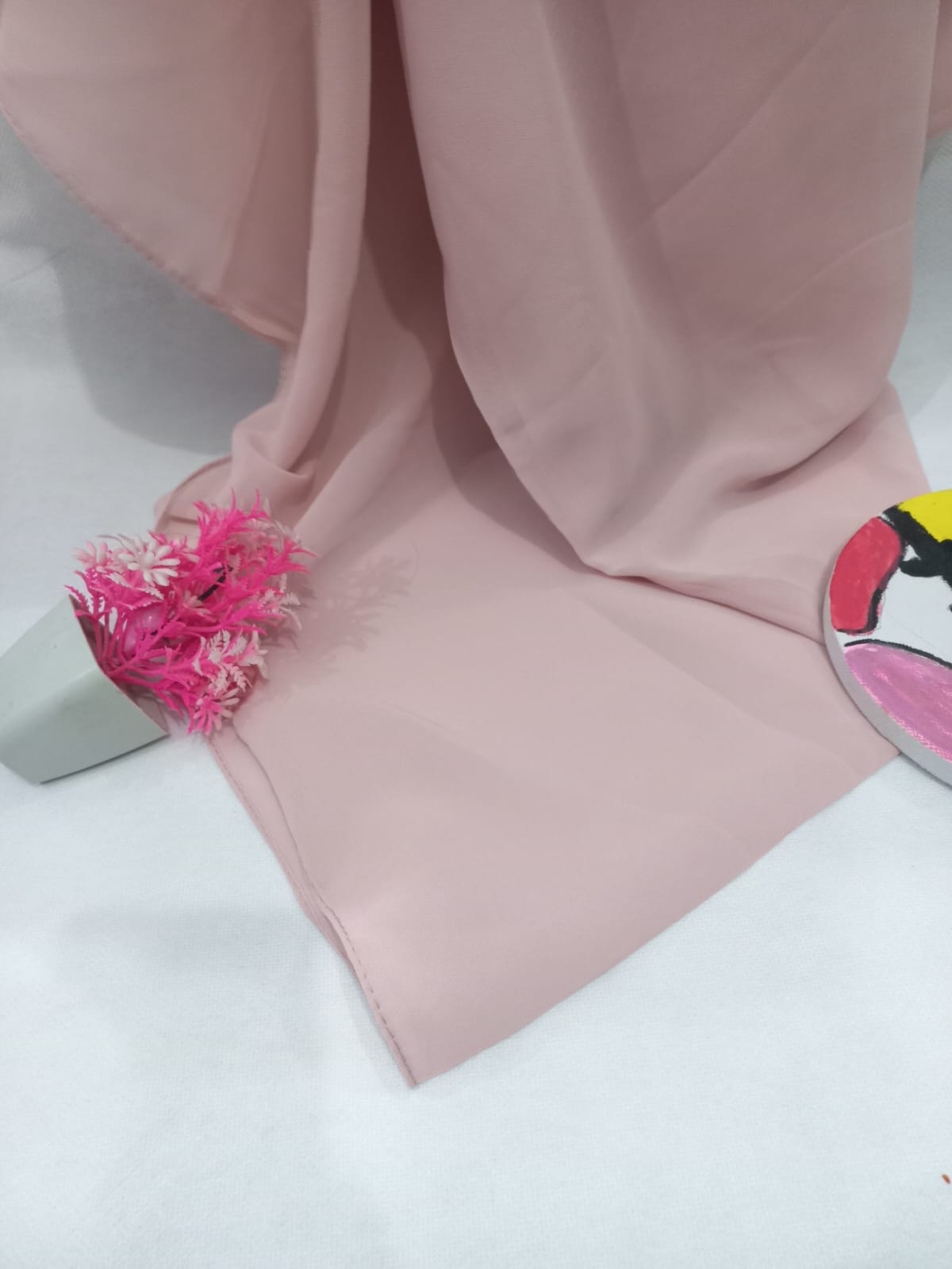 PREMIUM GEORGETTE HIJAB- POWDER PINK