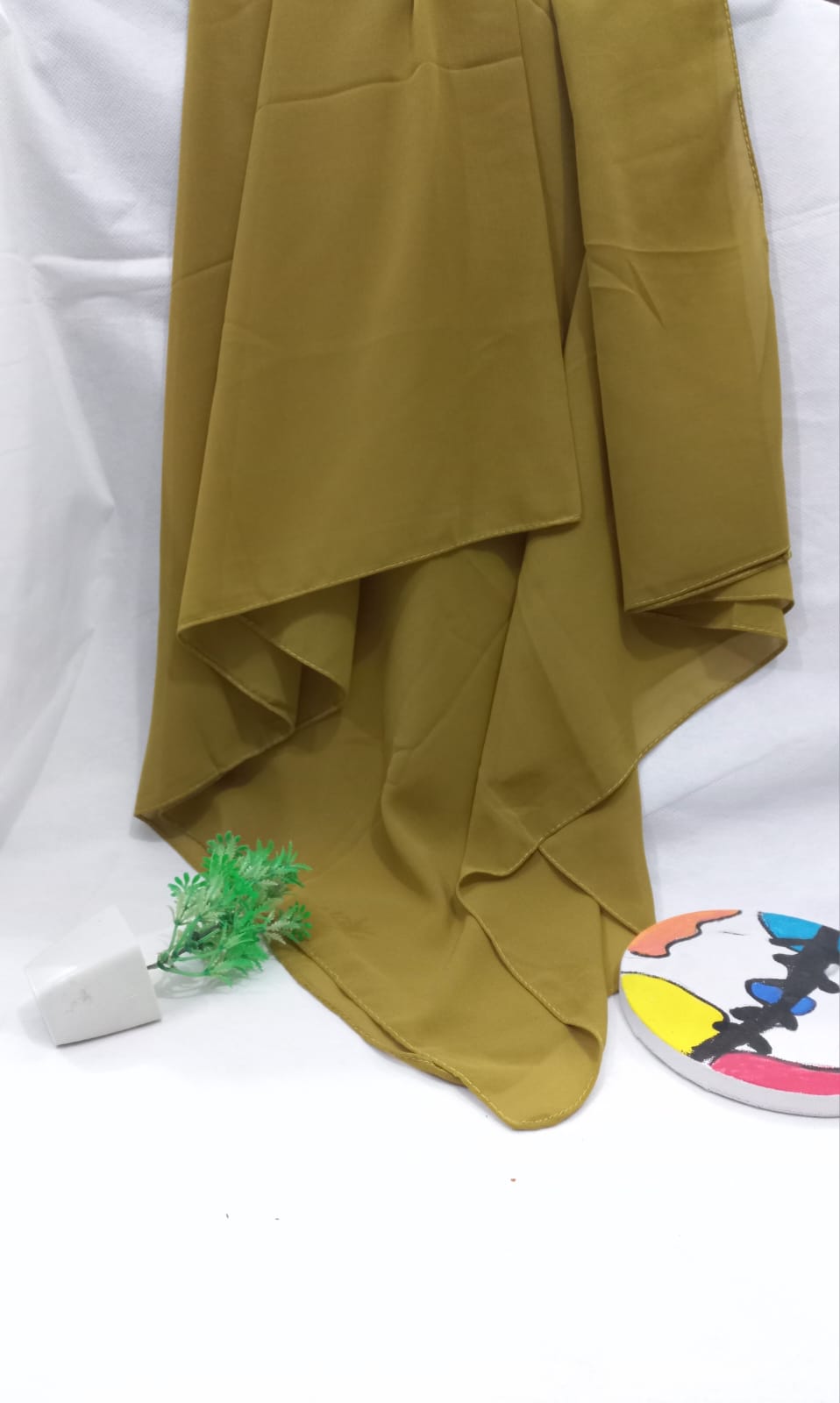 PREMIUM GEORGETTE HIJAB - OLIVE GREEN
