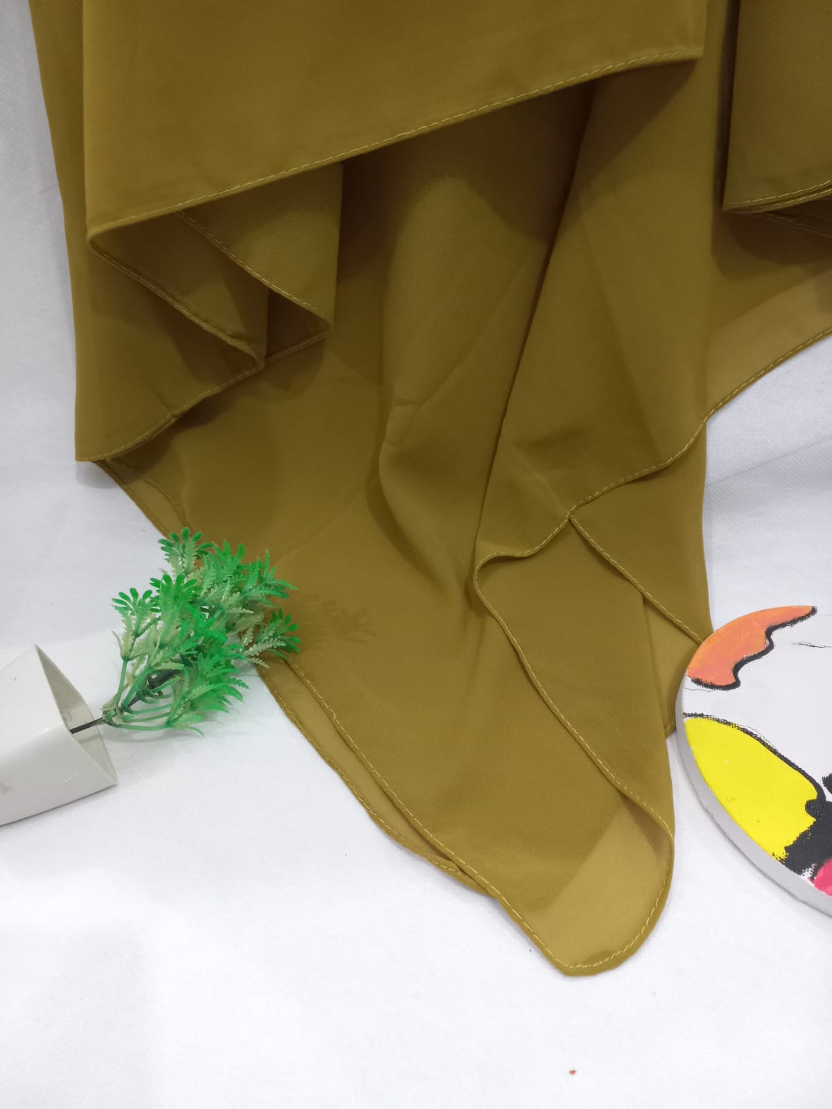 PREMIUM GEORGETTE HIJAB - OLIVE GREEN