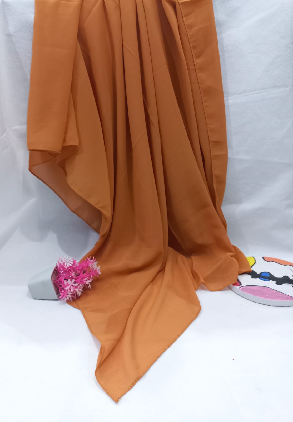 PREMIUM GEORGETTE HIJAB - RUST ORANGE