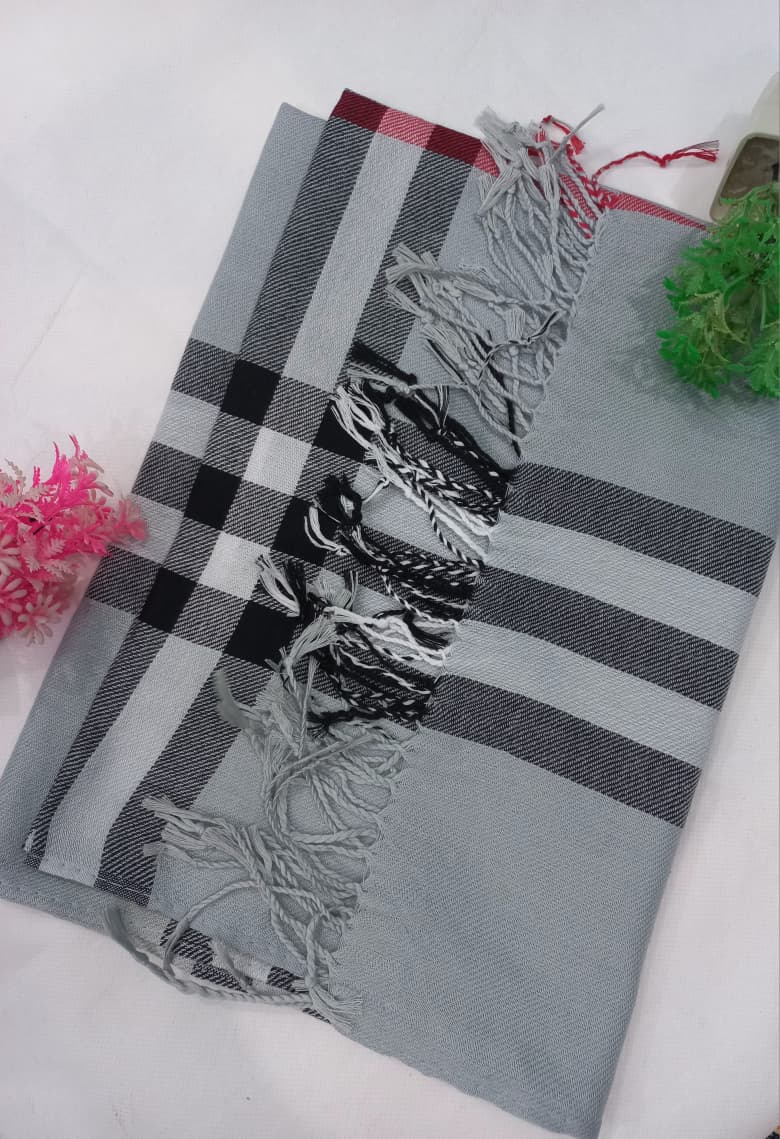 PREMIUM BURBERRY HIJAB - GREY