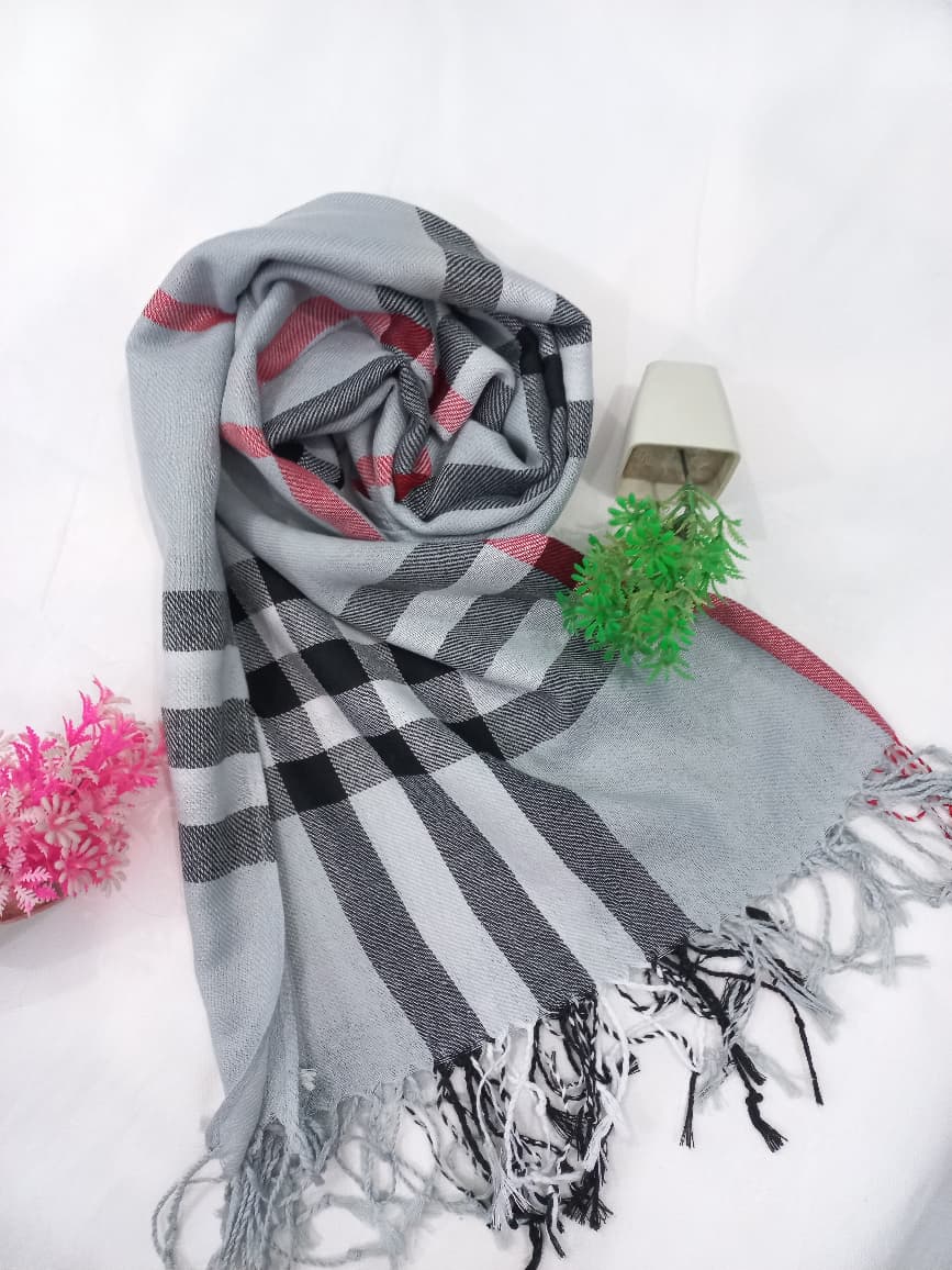 PREMIUM BURBERRY HIJAB - GREY