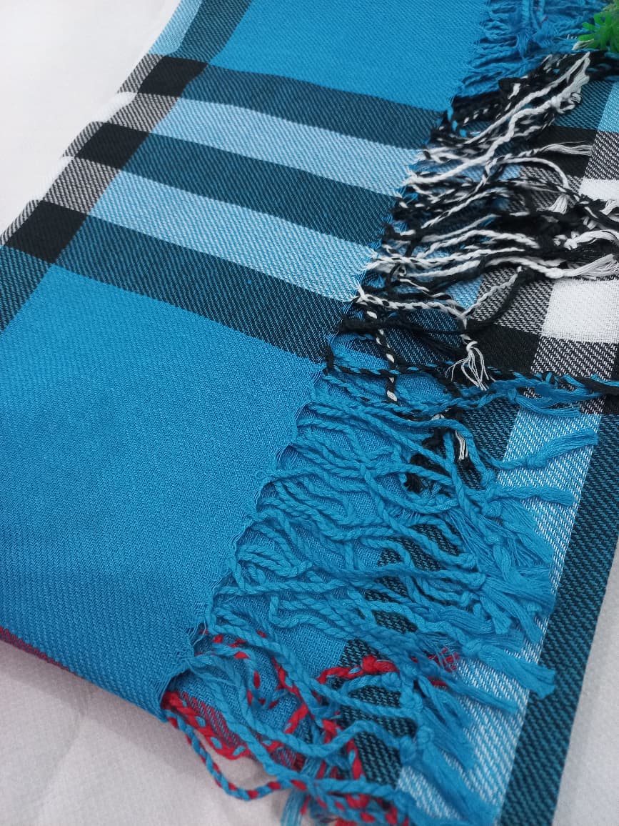 PREMIUM BURBERRY HIJAB - BLUE