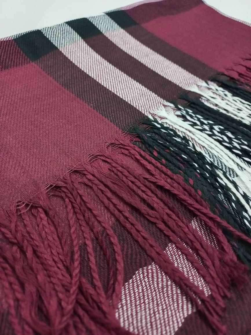 PREMIUM BURBERRY HIJAB - MAROON