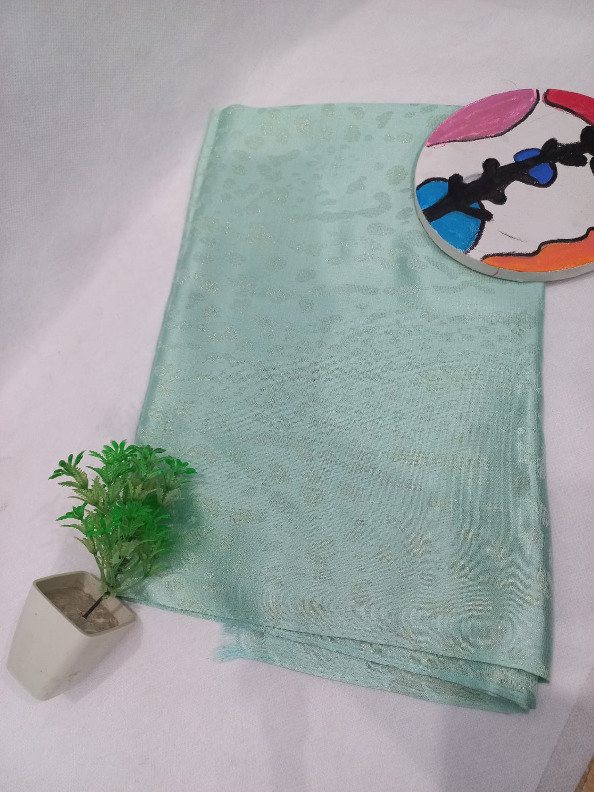 PREMIUM BANARSI SILK - PISTACHIO GREEN