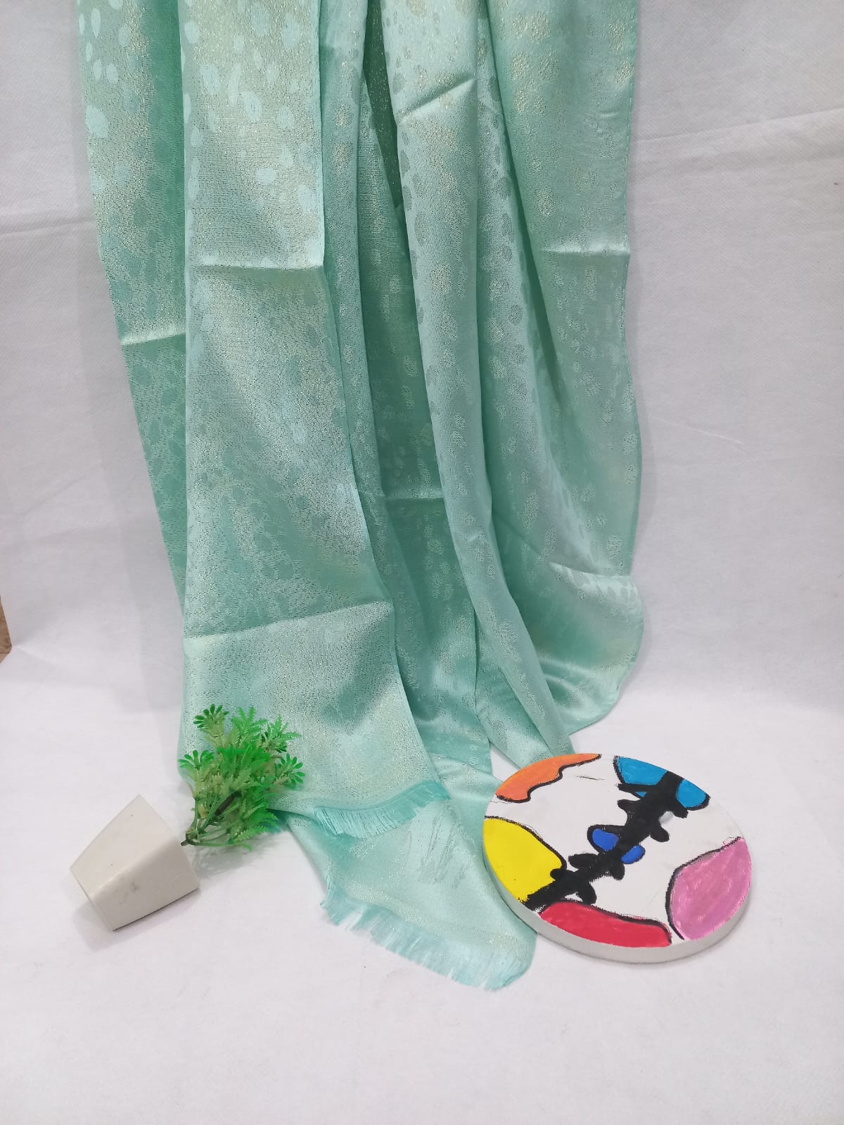PREMIUM BANARSI SILK - PISTACHIO GREEN
