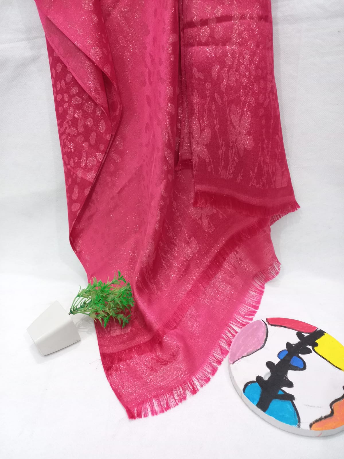PREMIUM BANARSI HIJAB - PINK