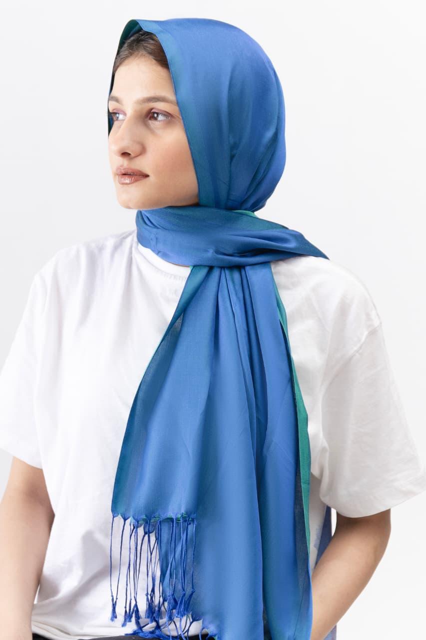 Dual Tone silk - Royal Blue