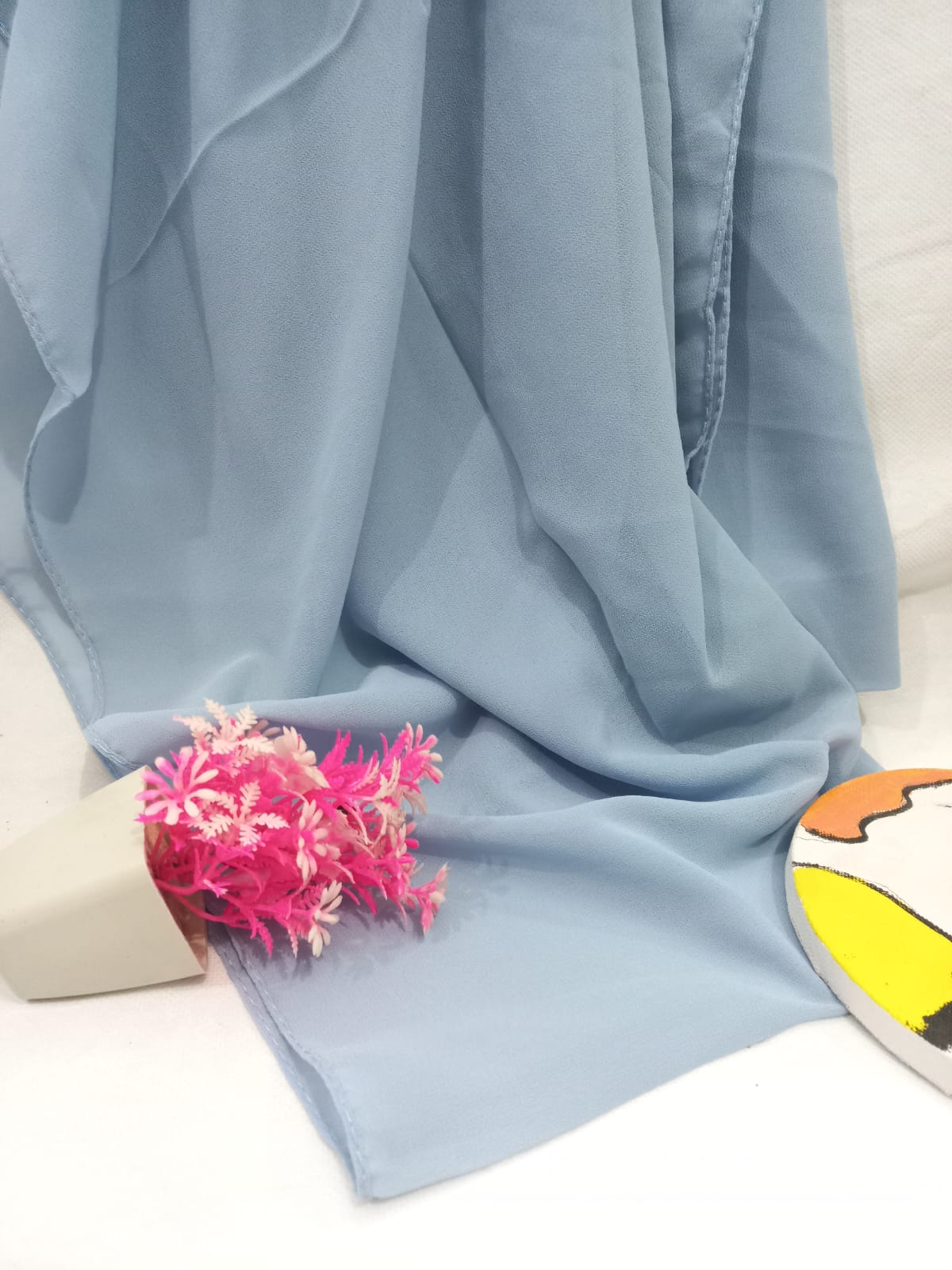 PREMIUM GEORGETTE HIJAB - DUSTY BLUE