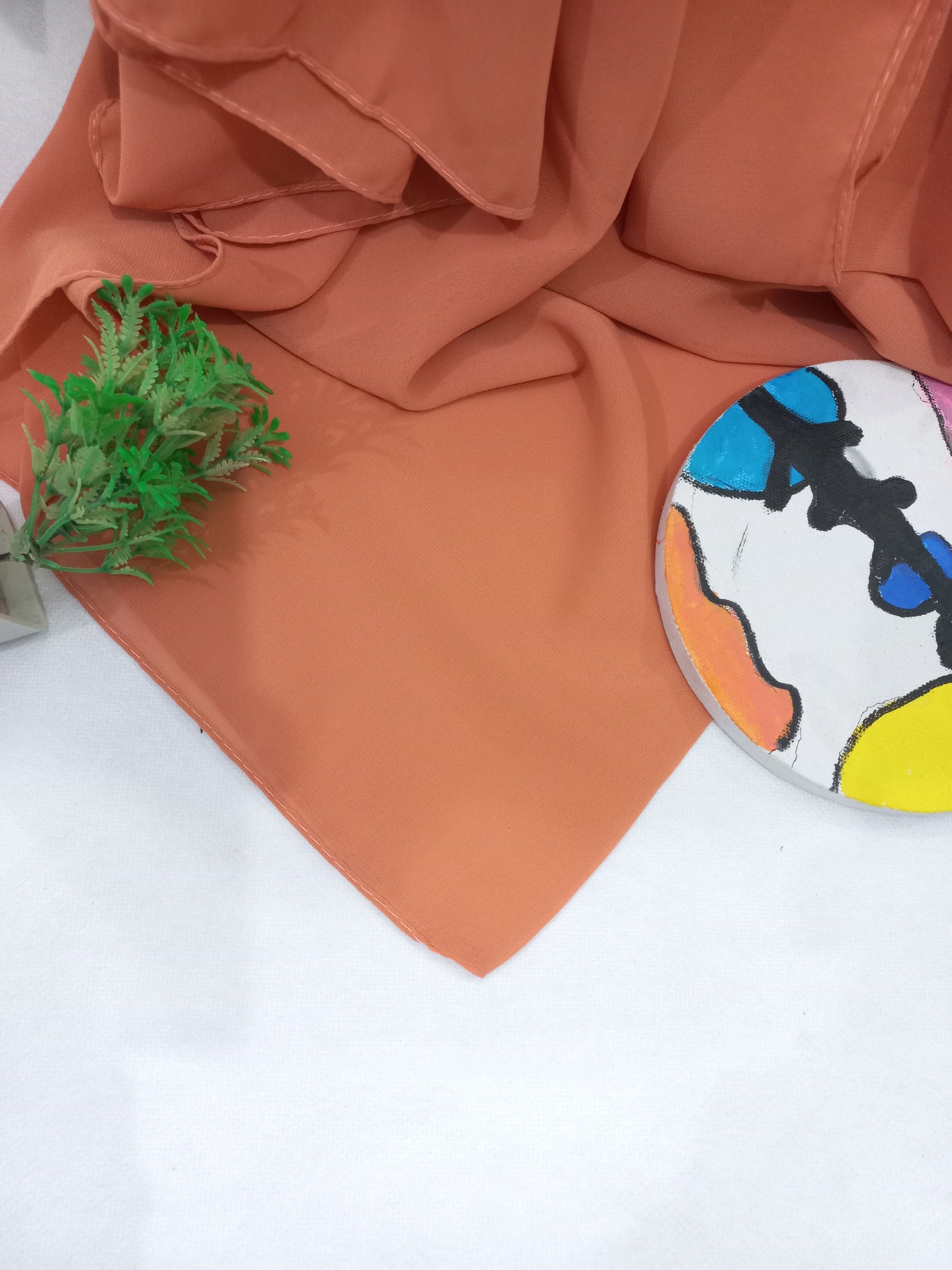 PREMIUM GEORGETTE HIJAB-DARK PEECH