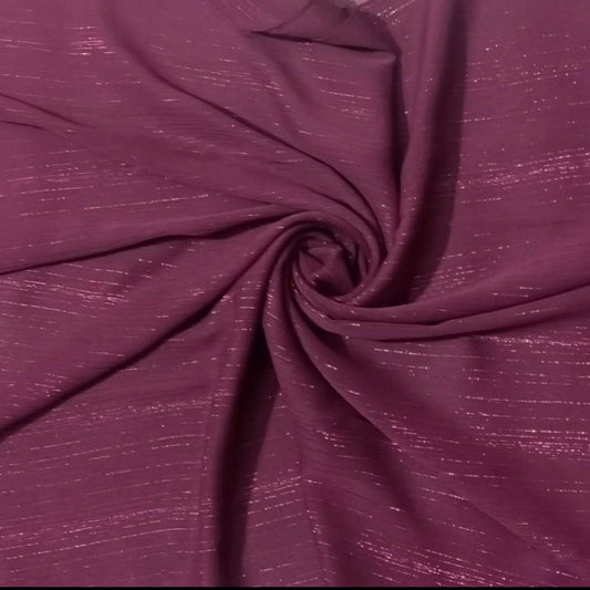 Zari Georgete - Maroon