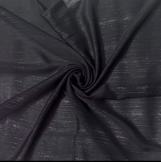 Zari Georgete - Black