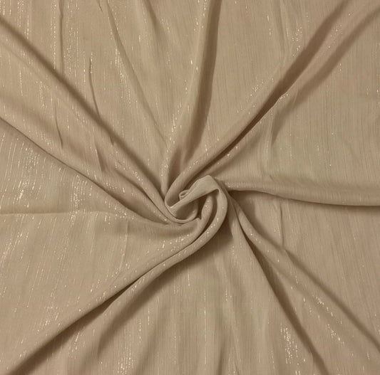 Zari Georgete - Beige