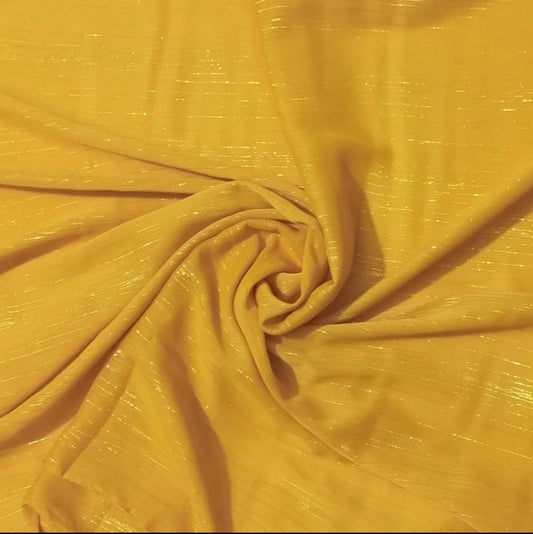 Zari Georgette - Yellow