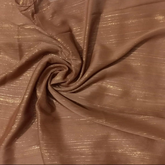 Zari Georgette - Brown
