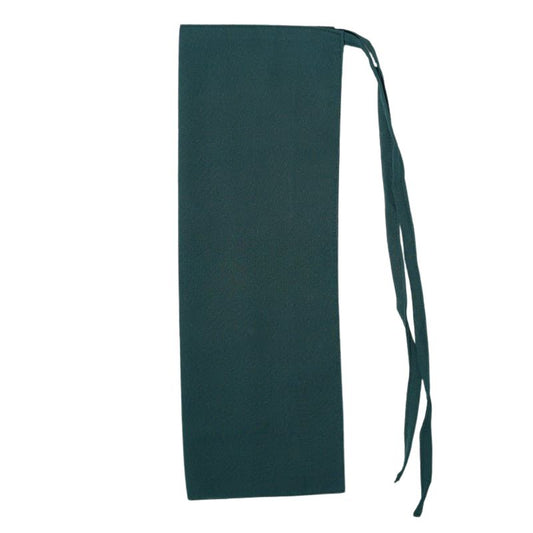 Tie Back Half Niqab - Dark green