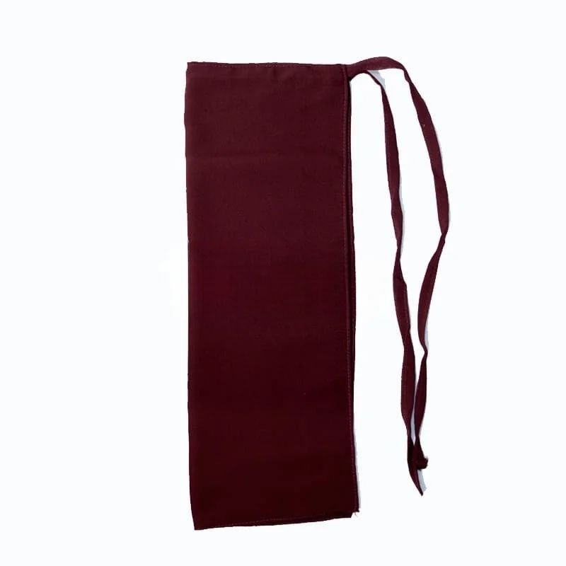 Tie Back Half Niqab - Maroon