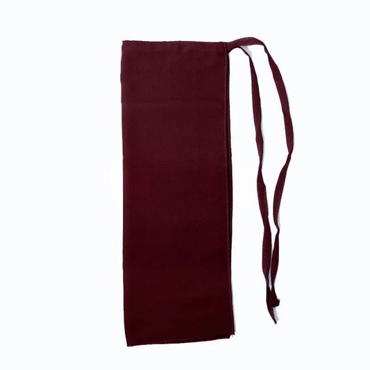 Tie Back Half Niqab - Maroon