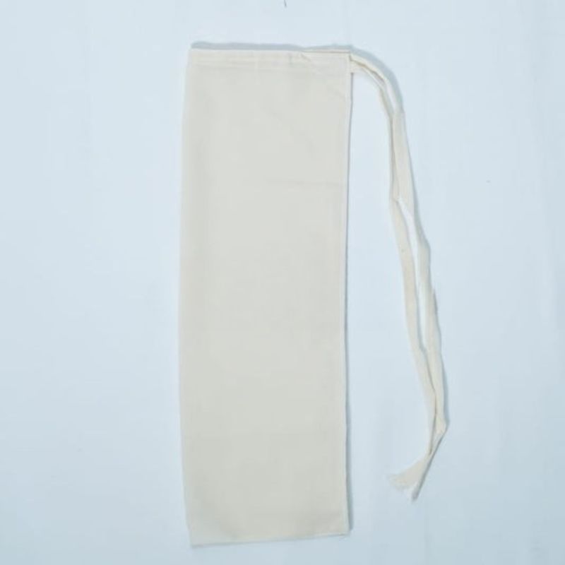 Tie Back Half Niqab - Milky White