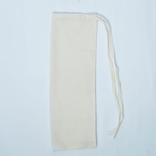 Tie Back Half Niqab - Milky White