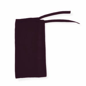 Tie Back Half Niqab - Chocolate Brown