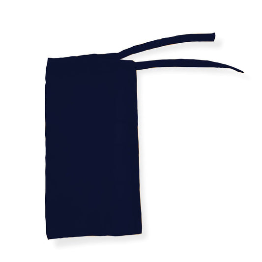 Tie Back Half Niqab - Navy Blue
