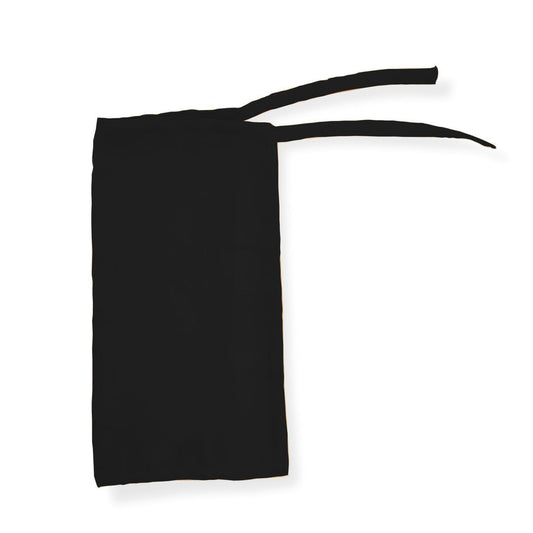 Tie Back Half Niqab - Black