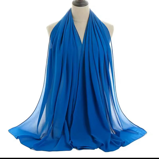 PREMIUM GEORGETTE HIJAB- AEGEAN BLUE