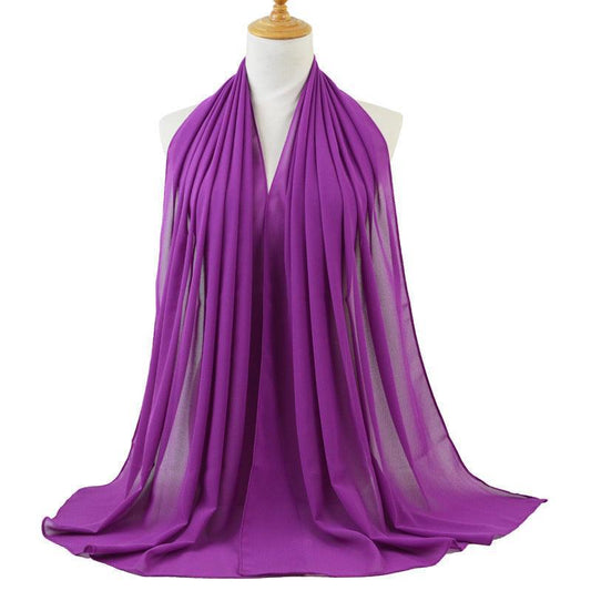 PREMIUM GEORGETTE HIJAB - PLUM PRPLE