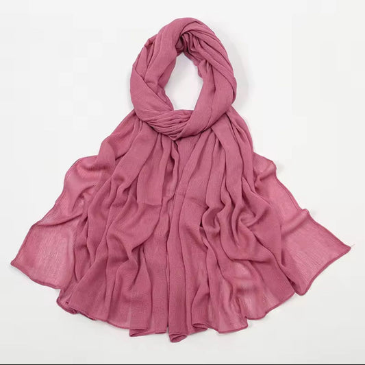 PREMIUM GEORGETTE HIJAB- DARK TEA PINK