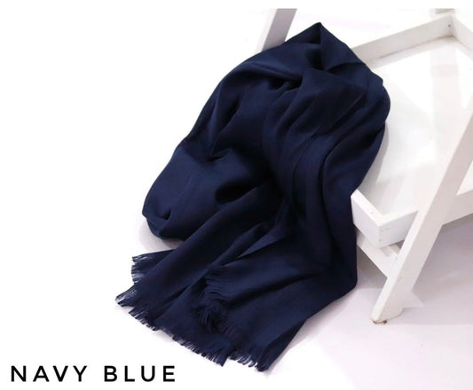 Turkish Lawn Navy Blue - Cameo Hijabwears