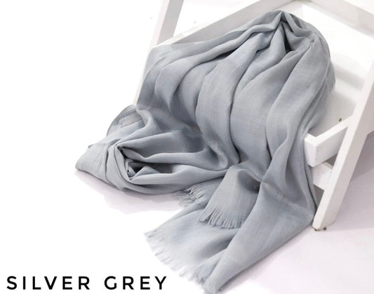 Turkish Viscose Lawn - Silver