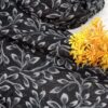 Printed lawn Hijab – Black