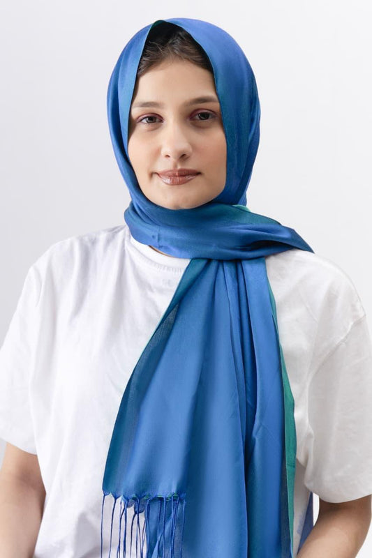 Dual Tone silk - Royal Blue