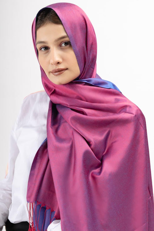 Dual Tone silk -  Plum